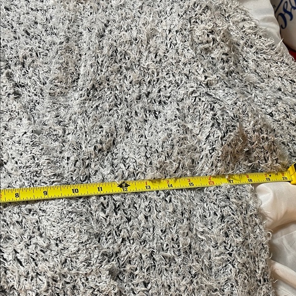 Kensie White Fuzzy Cardigan - Picture 11 of 12